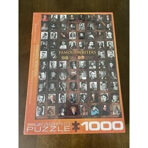 Eurographics 1000 pc jigsaw puzzle FAMOUS WRITERS new sealed